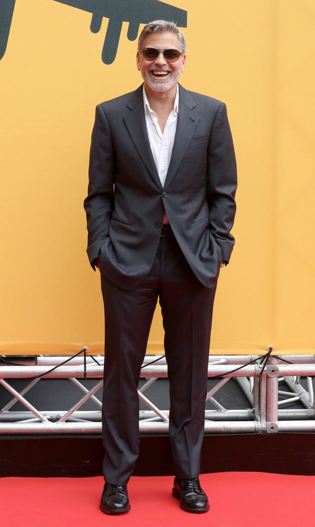 George Clooney at catch-22 photocall in italy