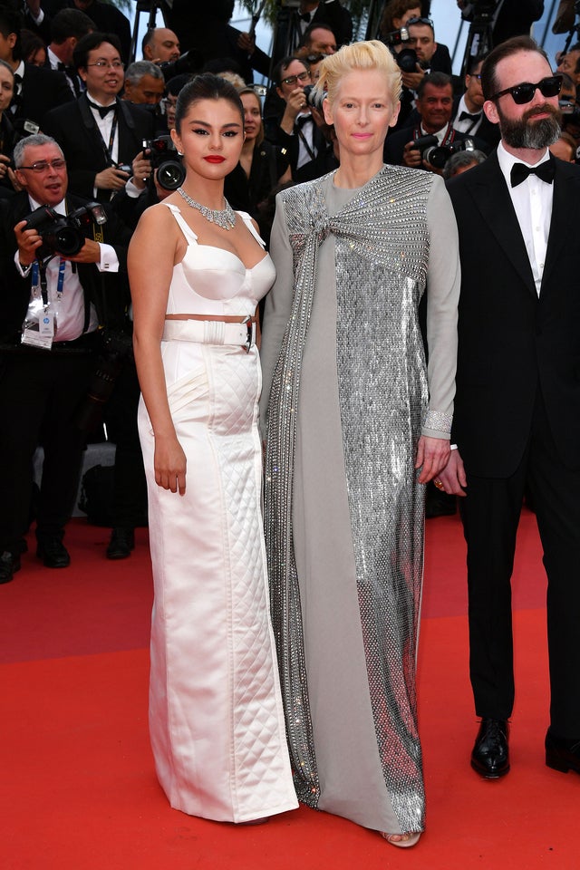 Selena Gomez and Tilda Swinton at the opening ceremony and screening of "The Dead Don't Die" during the 72nd annual Cannes Film Festival
