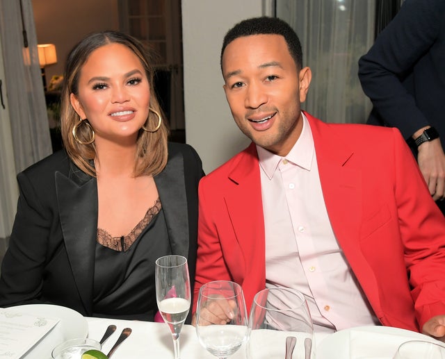 Chrissy Teigen and John Legend at dinner in LA