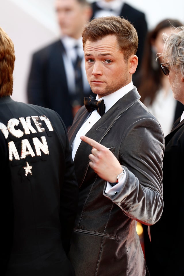 Taron Egerton at Rocketman premiere