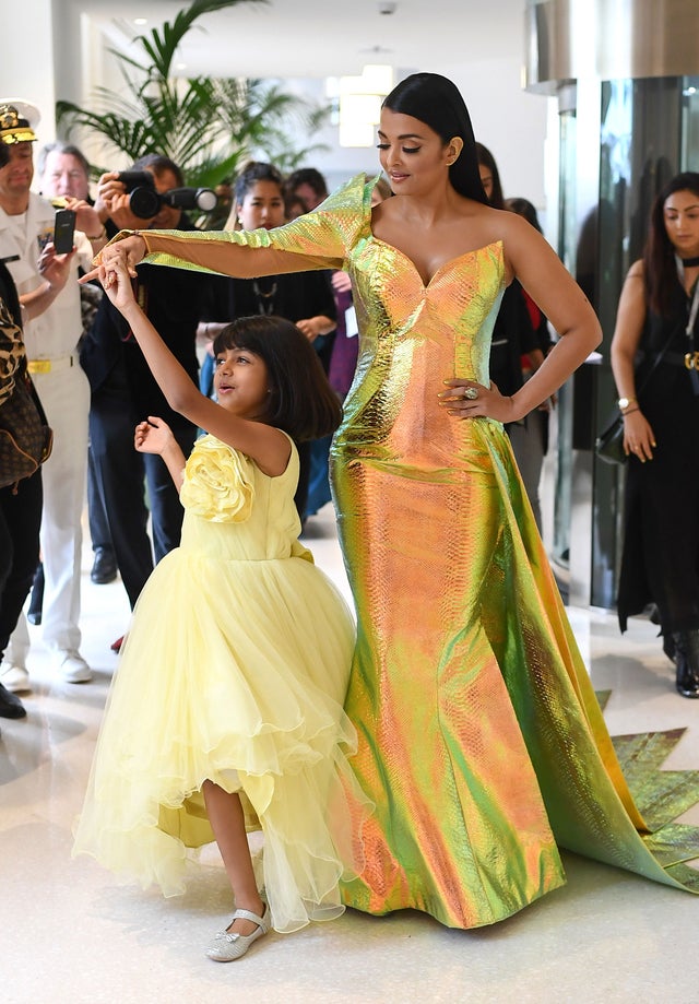 Aishwarya Rai and daughter Aaradhya at the 72nd annual Cannes Film Festival on may 19