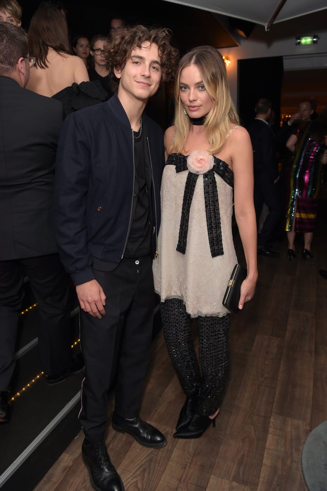 Timothée Chalamet and Margot Robbie at Once Upon A Time In Hollywood After Party 