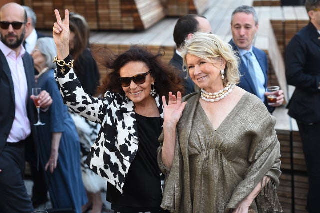 Diane von Furstenberg and Martha Stewart  at 2019 high line spring benefit