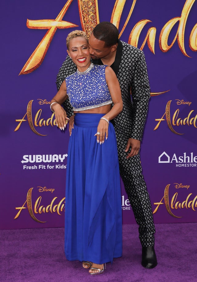 Jada Pinkett Smith and Will Smith at Aladdin premiere in hollywood