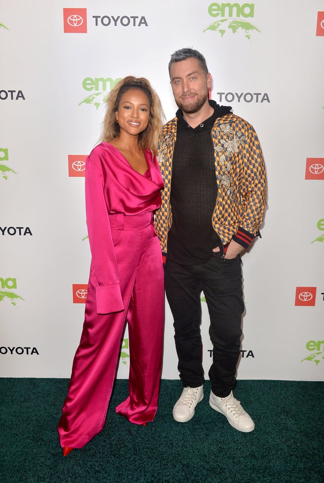 Karrueche Tran and Lance Bass at EMA Impact Summit