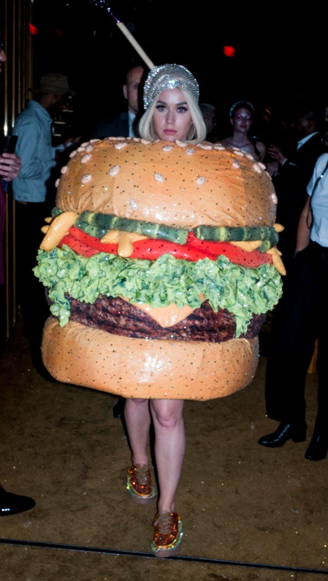 Tom Ford Shades Katy Perry's Met Gala Outfits, Hamburger Dress