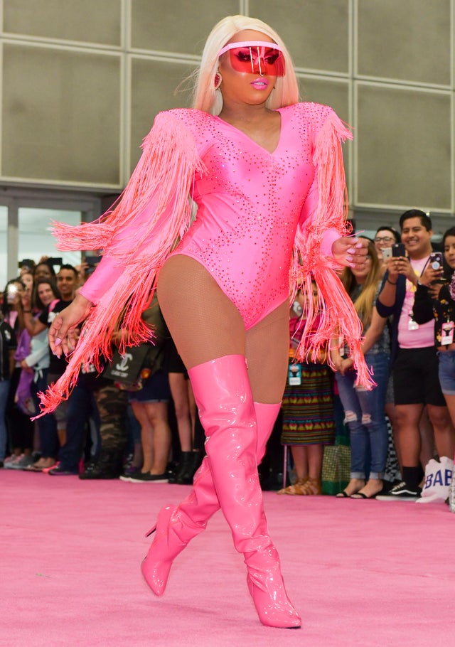 Mercedes Iman Diamond walks the pink carpet at RuPaul's DragCon LA 2019