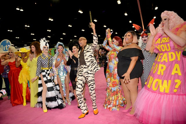 RuPaul cuts the ribbon at DragCon 2019