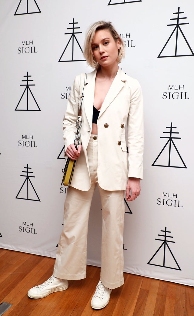 Brie larson at mlh fragrance launch