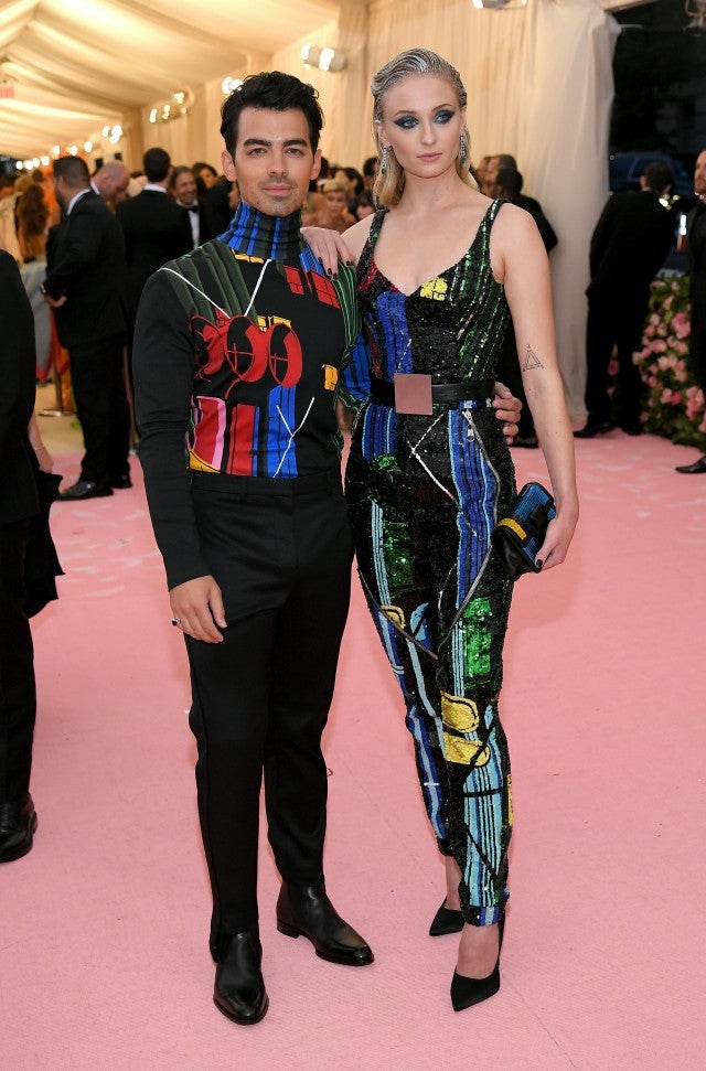 Joe Jonas and Sophie Turner in Louis Vuitton at the 2022 Met Gala