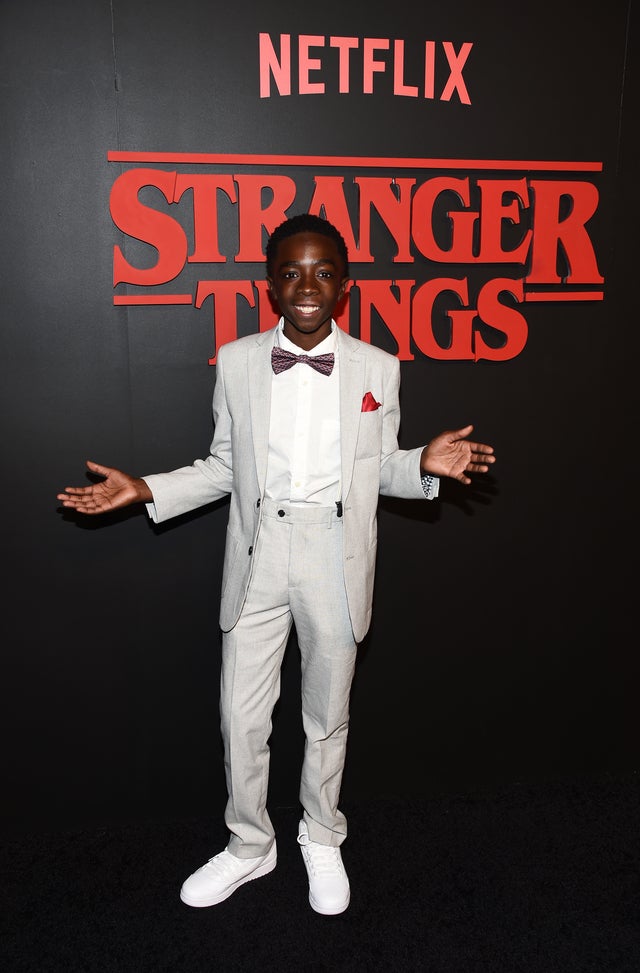 Caleb McLaughlin at stranger things premiere 2016