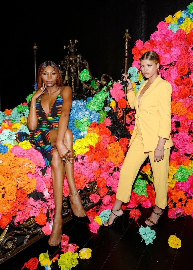 Dominique Jackson and Sofia Richie at Alice & Olivia Pride Party