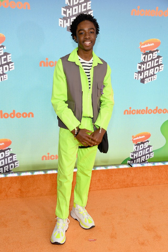 Caleb McLaughlin at Nickelodeon's 2019 Kids' Choice Awards