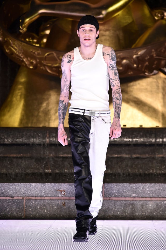 Pete Davidson on alexander wang runway