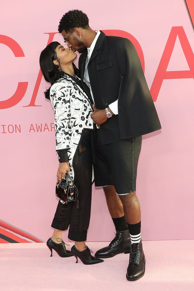 Teyana Taylor and Iman Shumpert attend the 2019 CFDA Awards 