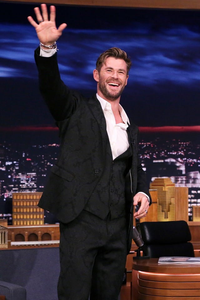 Chris Hemsworth at tonight show