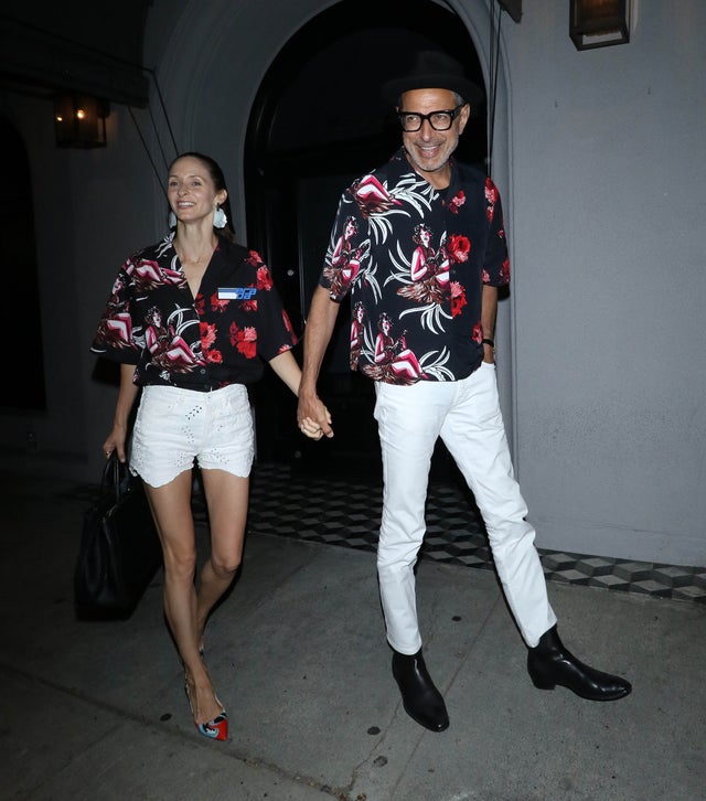 Emilie Livingston and Jeff Goldblum in LA on june 22