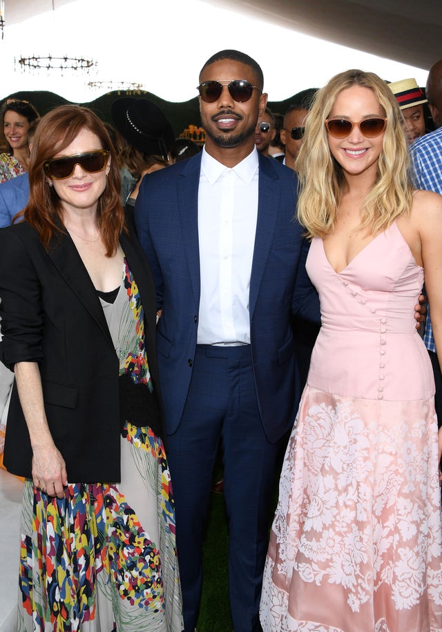 Julianne Moore, Michael B. Jordan and Jennifer Lawrence