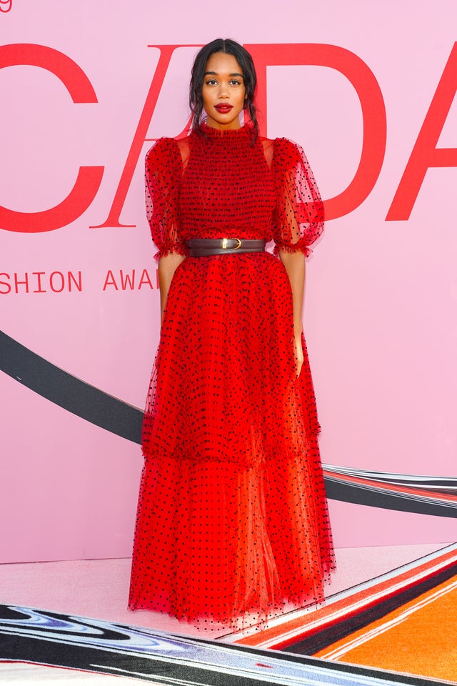 Laura Harrier at 2019 cfda awards