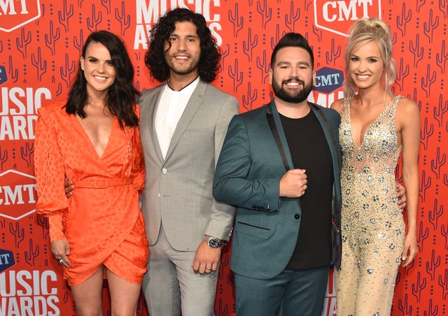 Dan + shay and wives at 2019 cmt awards