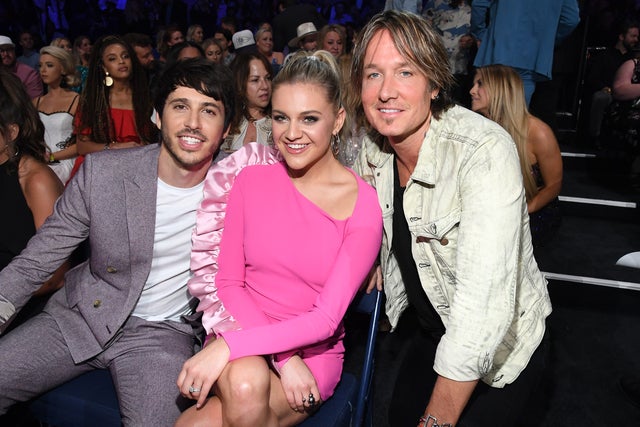 Morgan Evans, Kelsea Ballerini, and Keith Urban at 2019 CMT Music Awards 