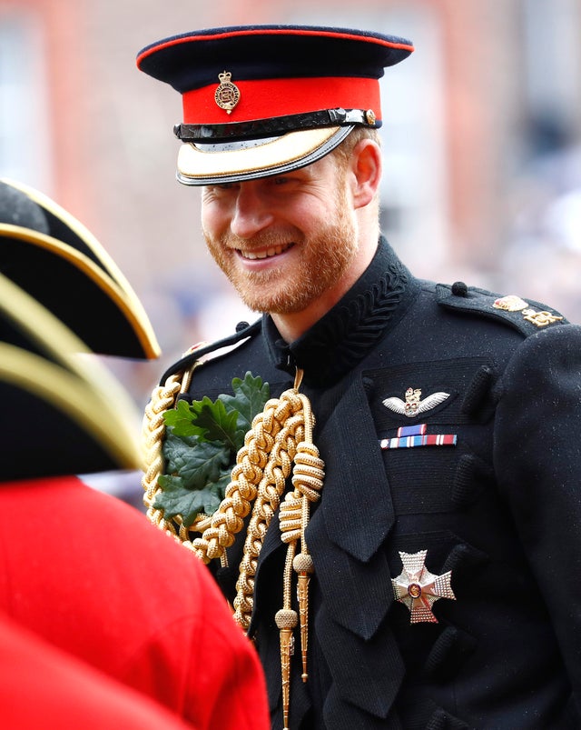 Prince Harry at founder's day parade