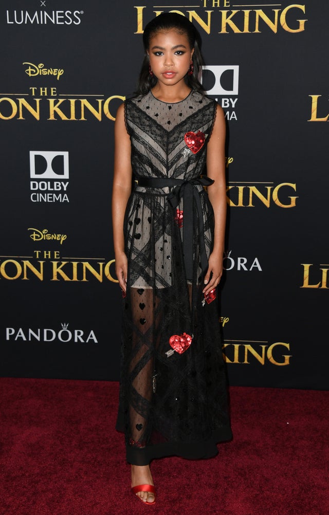 Navia Robinson at lion king premiere