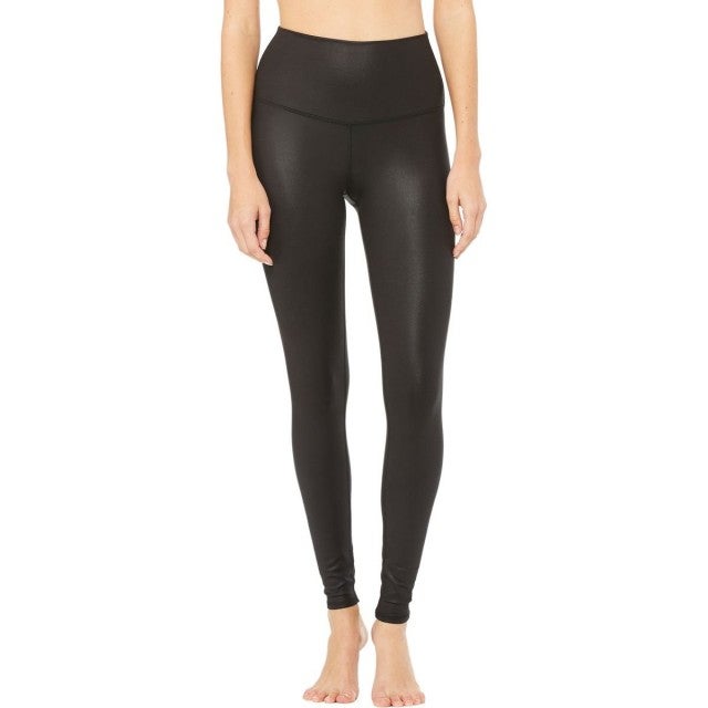 Buy Alo Yoga Women's Goddess Ribbed Legging, sage/Stormy Heather, S at  Amazon.in