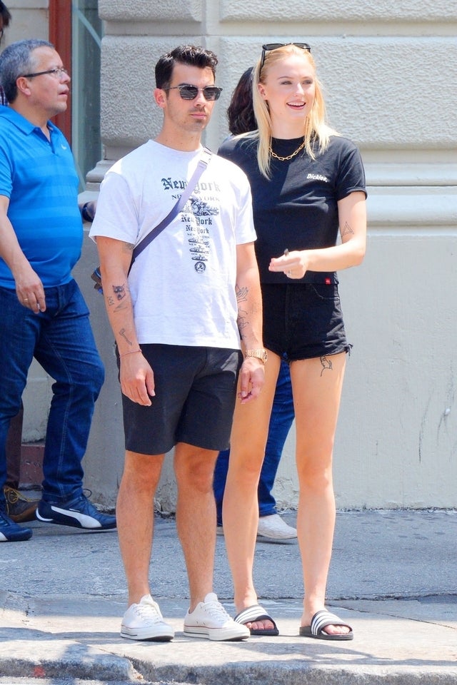 Joe Jonas and Sophie Turner in nyc on july 30