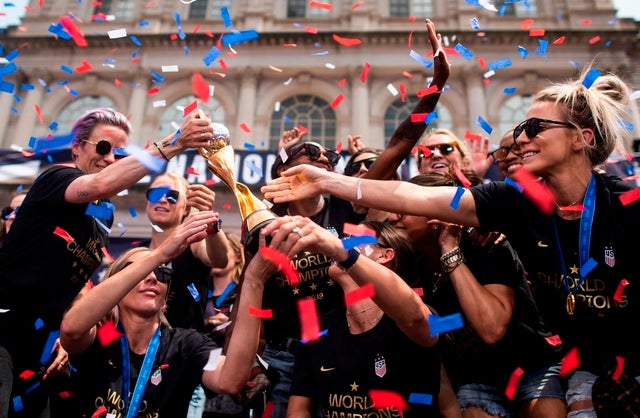 world cup champs at parade