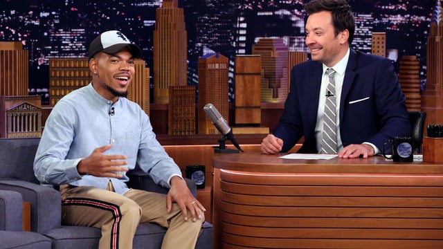 Chance the Rapper and Jimmy Fallon on July 16