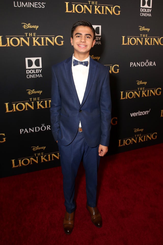 Neel Sethi at lion king premiere