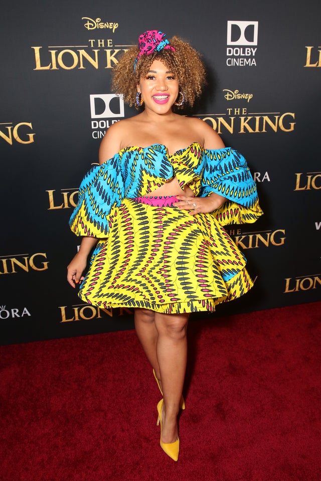 Courtney Quinn at lion king premiere