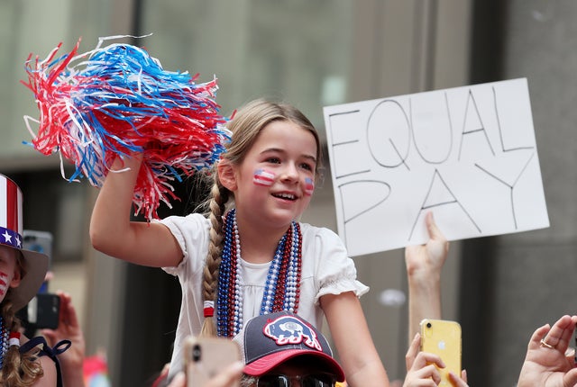 young fan at parade