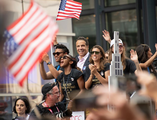 Andrew Cuomo with us soccer team