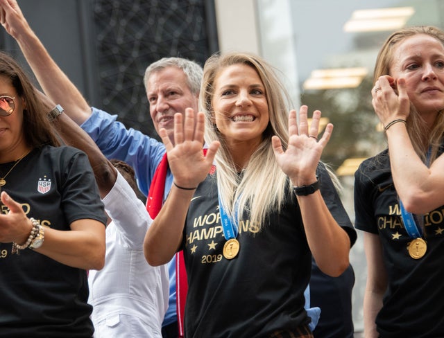 Julie Ertz at soccer parade