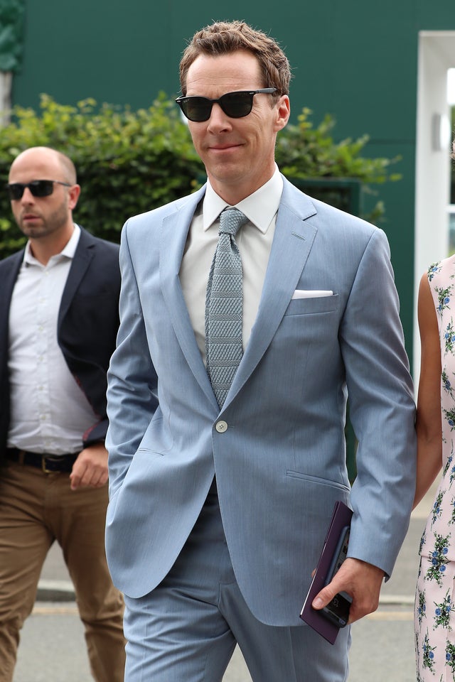 Benedict Cumberbatch at Men's Final Day at the Wimbledon 2019 Tennis Championships