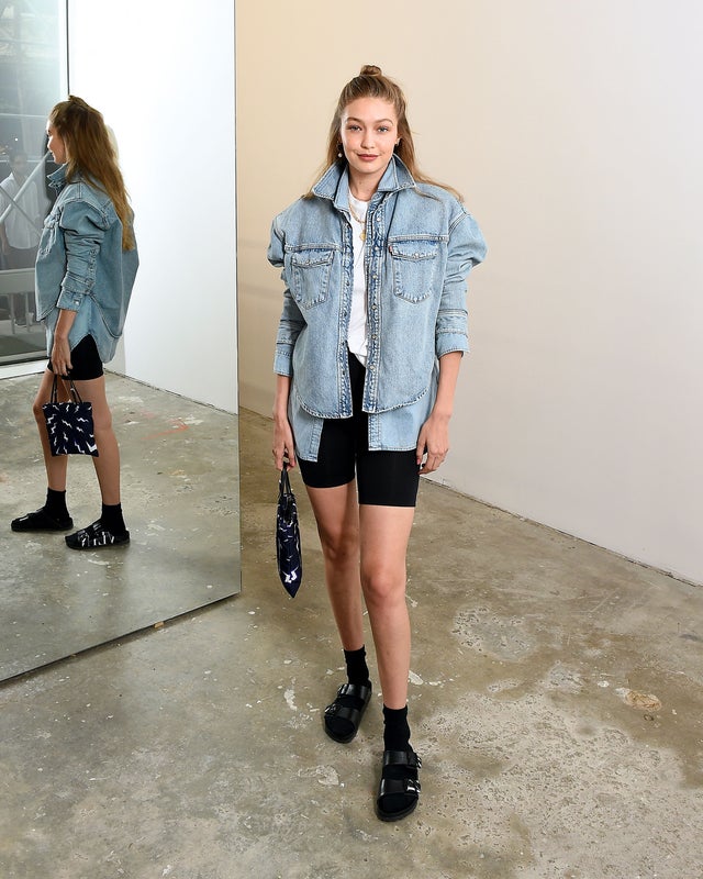 Gigi Hadid at levi's denim event