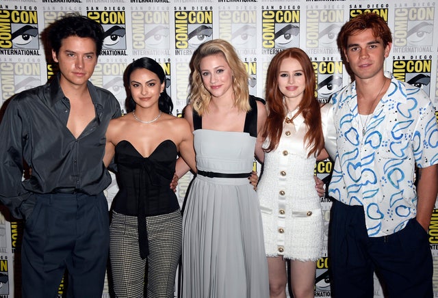 Cole Sprouse, Camila Mendes, Lili Reinhart, Madelaine Petsch and K.J. Apa at comic-con