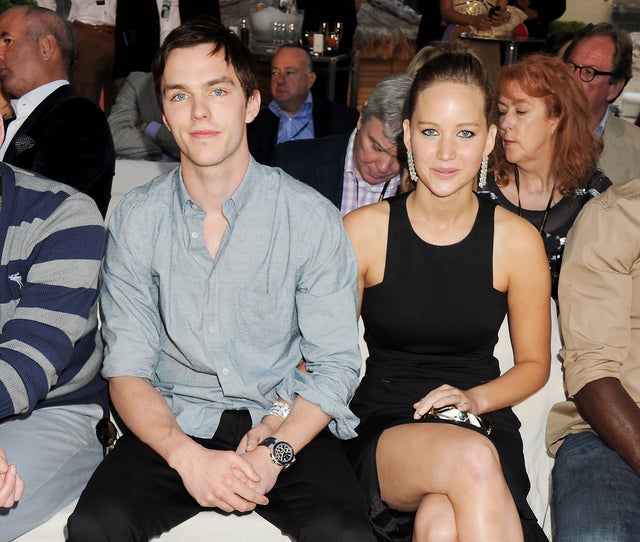 Nicholas Hoult and Jennifer Lawrence in 2012