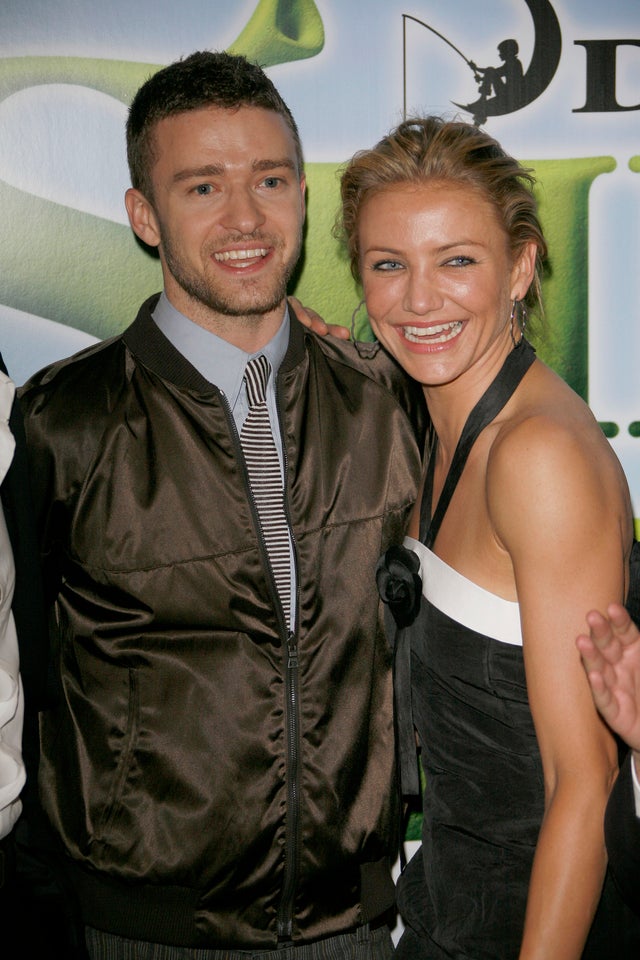 Justin Timberlake and Cameron Diaz in London in 2007