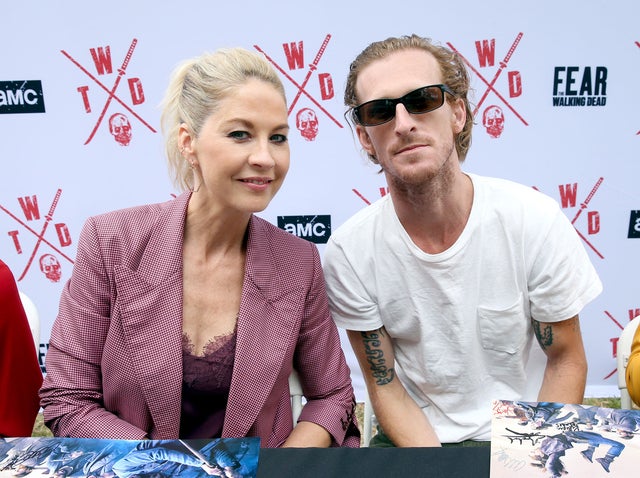 Jenna Elfman and Austin Amelio at comic-con 2019