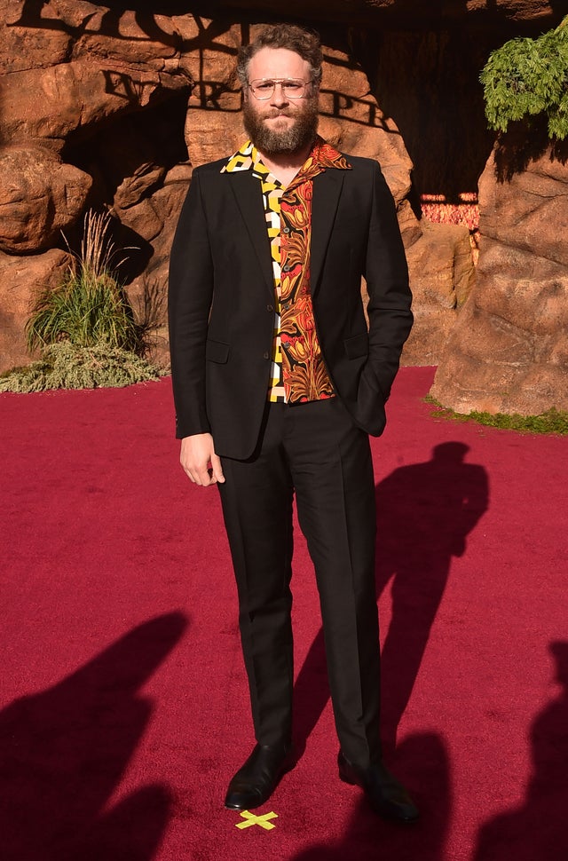 Seth Rogen at lion king premiere