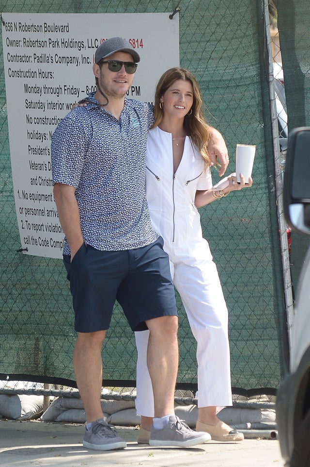 Chris Pratt and Katherine Schwarzenegger at LA spa