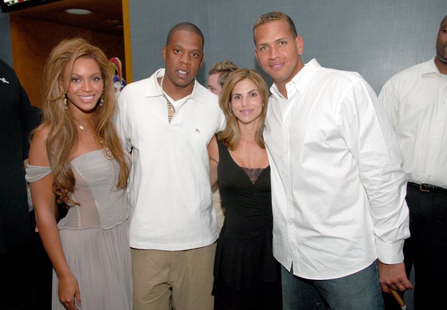 Beyonce Knowles, Jay-Z, Cynthia Rodriguez and Alex Rodriguez in 2005