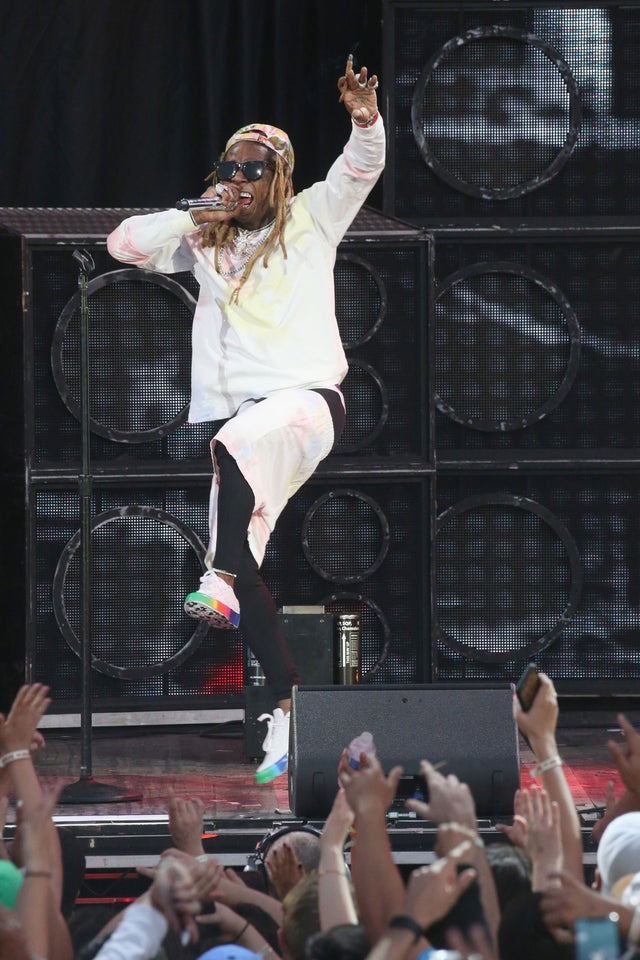 Lil Wayne performs at Austin360 Amphitheater