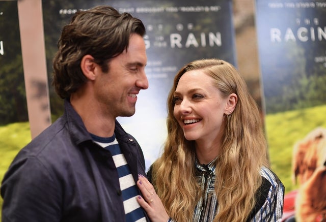 Milo Ventimiglia and Amanda Seyfried at The Art Of Racing In The Rain New York Premiere 