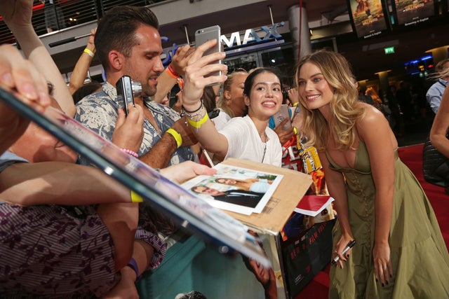 Margot Robbie at the premiere of "Once Upon A Time... In Hollywood" in germany