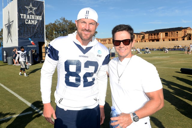 Jason Witten and Mark Wahlberg