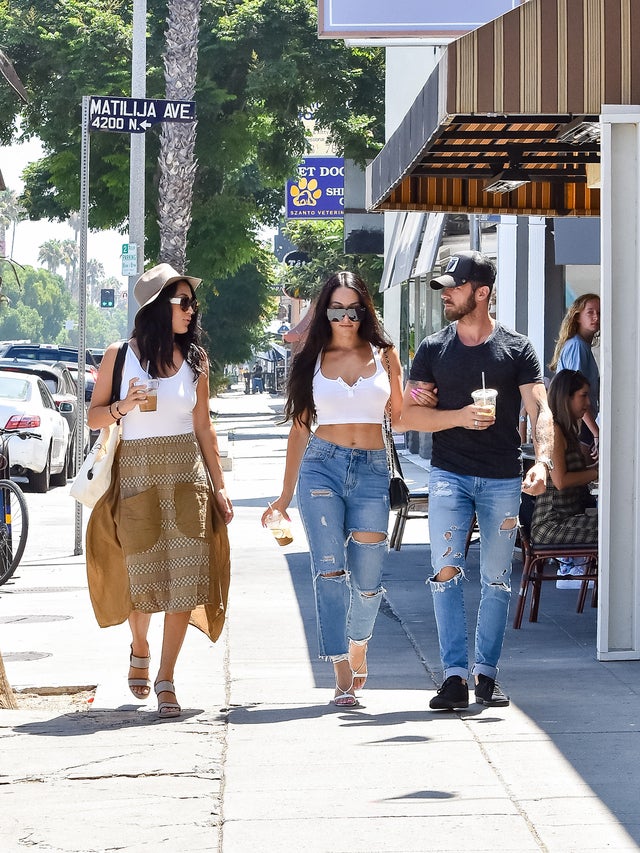 Brie Bella, Nikki Bella and Artem Chigvintsev out in LA